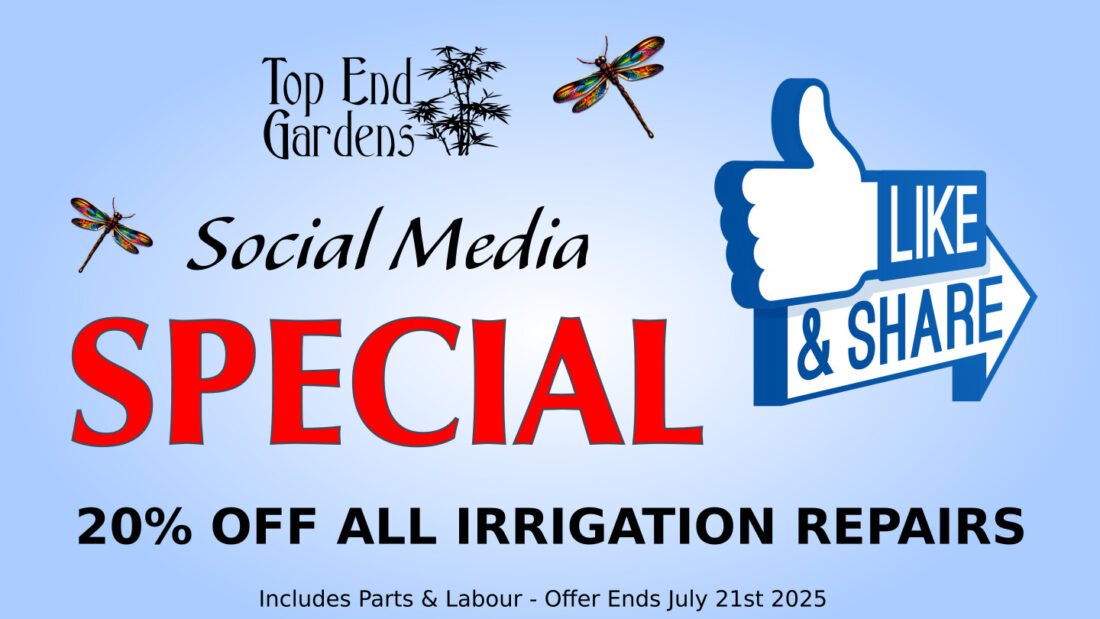 Social Media Special! 20% Off All Irrigation Repairs